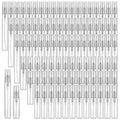 Mini Glass Spray Bottles 5ml & 10ml - 200 Pack Travel Perfume Atomizers Clear Cap