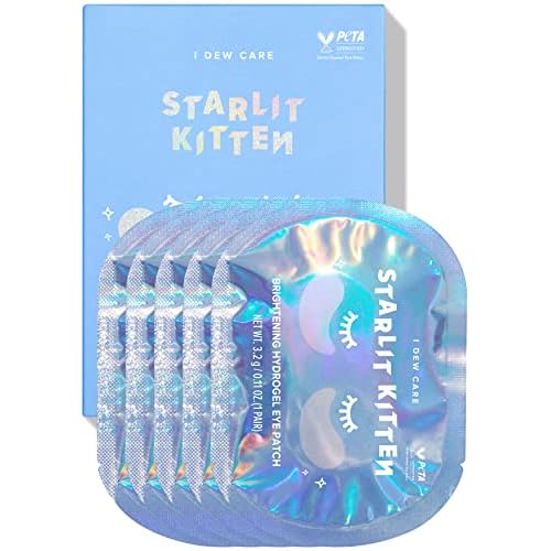 I DEW CARE Hydrogel Eye Patch - Starlit Kitten, 5 EA + Rolling With It Bundle