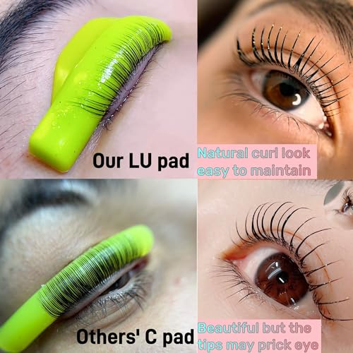 Lash Lift Shields LU Curl 10 Size Lifting Pad Rapid Eyelash Shield Shiny Perm Rods Make Eyes Natural Mint Green Perming Guards Curl Flexible Pads Extreme Rod 100 Use Elastic Lami Perming Roller
