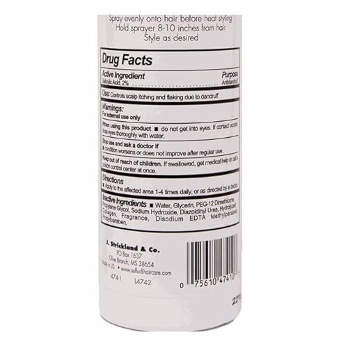 Sulfur 8 Fresh Oil Sheen Medicated Anti-Dandruff Moisturizing Spray 12 oz ? Helps Control Dandruff, Itchy Scalp Relief with Clean Fresh Fragrance for All Hair Types (Pack of 3)