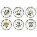 Portmeirion Botanic Garden Set of 6 6.5-Inch Decorative Side Plates - Dishwasher & Microwave Safe