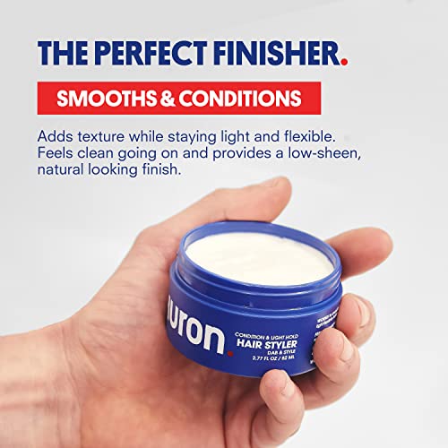 Huron Hair Styler - Light, Flexible Hold & Natural Finish - 2.7 oz - Hair Styling Cream - 1 Pack