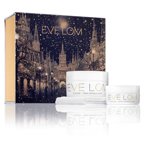 EVE LOM Forever Icon Holiday Set ? Cleanser Duo & Muslin Cloth in Limited-Edition Case