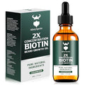 Beard Growth Oil with Cedarwood - 2X Concentration Biotin Beard Oil for Men (2 oz) - Natural Moisturizer & Softener