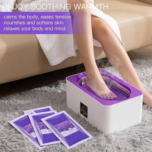 Paraffin Wax Machine for Hands & Feet 4000ml Large Capacity Spa Kit with Gloves & Booties
