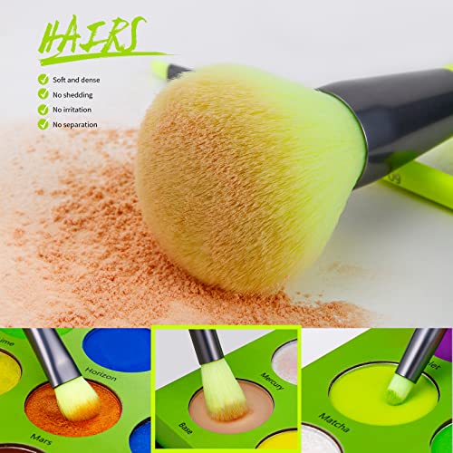FERYES Travel Makeup Brush Holder & Silicone Makeup Brush Bag