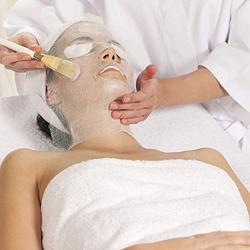 Gauze Facial Mask, 100% Cotton Gauze Pre-Cut for Facial Spa, High Frequency Treatments 100 Count