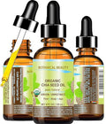 Organic Chia Seed Oil 4 Fl Oz - Virgin Cold-Pressed Face, Skin, Hair Moisturizer