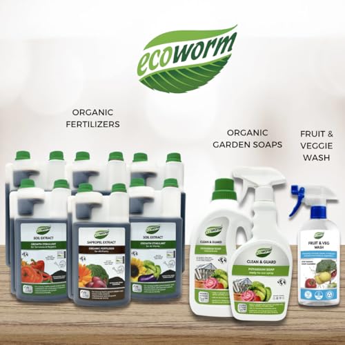 Horticultural Plant Soap Concentrate for Leaf Cleaning & Care – EcoWorm 34 fl oz
