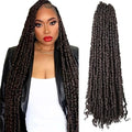 WUDAS Pre-Twisted Passion Twist Crochet Hair 30in 4# Brown Pack of 8