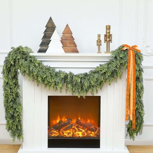 18ft Artificial Cedar Garland - Realistic Holiday Christmas Decor