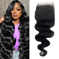 Wavy 5x5 HD Lace Closure Wig - 14 Inch Natural Black Brazilian Virgin Hair