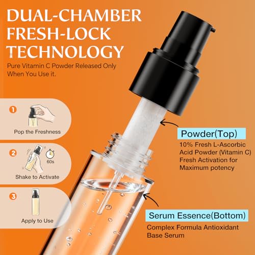 Vitamin C Serum for Face - CE Ferulic Acid Facial Serums - Brightening & Hydrating Anti-Aging Serum for Dark Spots, Uneven Tone & Fine Lines ? Clean, Paraben-Free Formula ? 1 fl oz