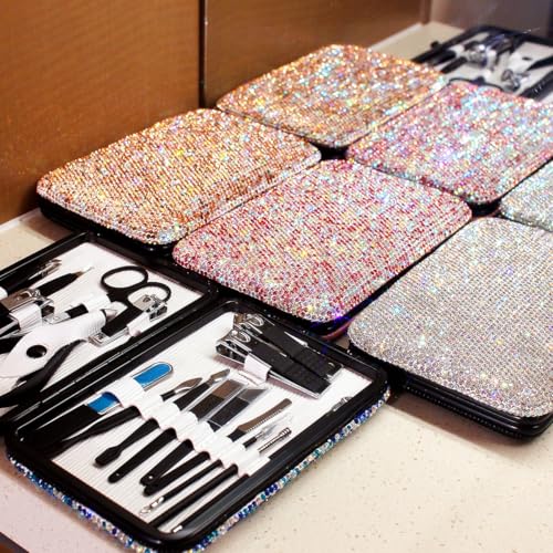 Wsliana Handmade Press On Nails - Y2K Cool Girl Design, Suitable for Women and Girls, Long Almond Shape, 10pcs Glue On Acrylic Fake Nails with Storage Box | Salon Quality | Trendy Nail Kit (072, XS)