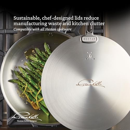 Universal Stainless Steel Lid for Pans - 12.5 Inch Cookware Cover