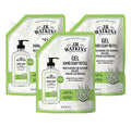 J.R. Watkins Aloe & Green Tea Gel Hand Soap Refill Pack of 3, 34 fl oz Each