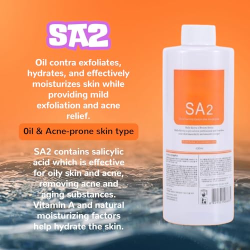Hydrate Solution for Facial Machine Hydrogen Oxygen Professional, AS1 SA2 AO3 Solution Serums for Hydration Face Cleaning, Face Skin Care, Hydrating, Exfoliate 400ml/6pcs