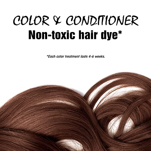 Light Mountain Organic Henna Hair Color & Conditioner Chestnut 16oz - Chemical-Free Natural Dye for Men & Women