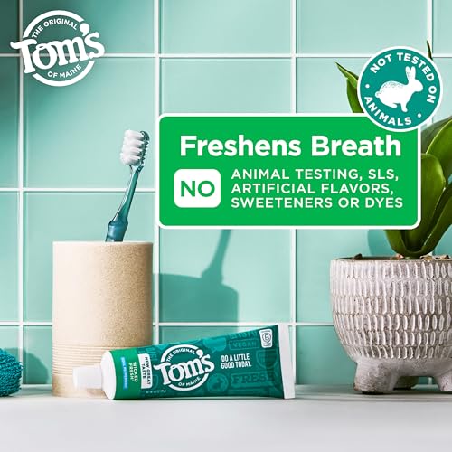 Tom's of Maine Wicked Fresh Fluoride Toothpaste Peppermint 4 oz - Pack of 3
