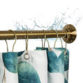 Heavy Duty Shower Curtain Rod 60 Inch Stainless Steel Wall Mount with Champagne Bronze Finish