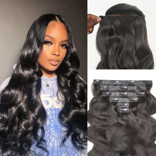 Zero Trace Body Wave Clip-In Hair Extensions 16 Inch 100g - 7pcs
