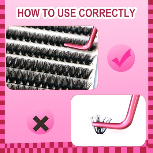 Lash Clusters DlY Eyelash Extensions 50D 0.07 D Curl 9-16mm Eyelash Clusters Mixed Tray Cluster Eyelash Extensions Natural individual Lashes (50D-0.07D-9-16mm)
