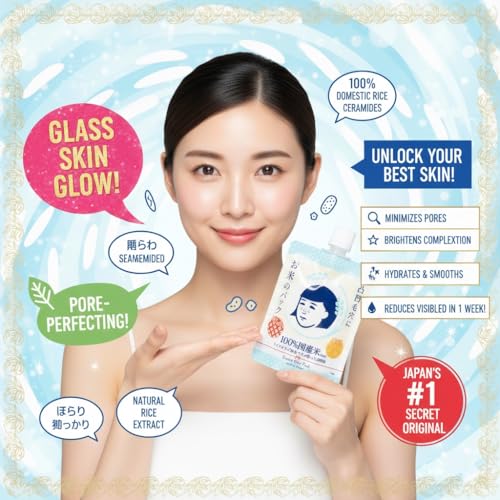 Japanese Rice Face Mask - Hydrating Pore Refining & Brightening Skincare