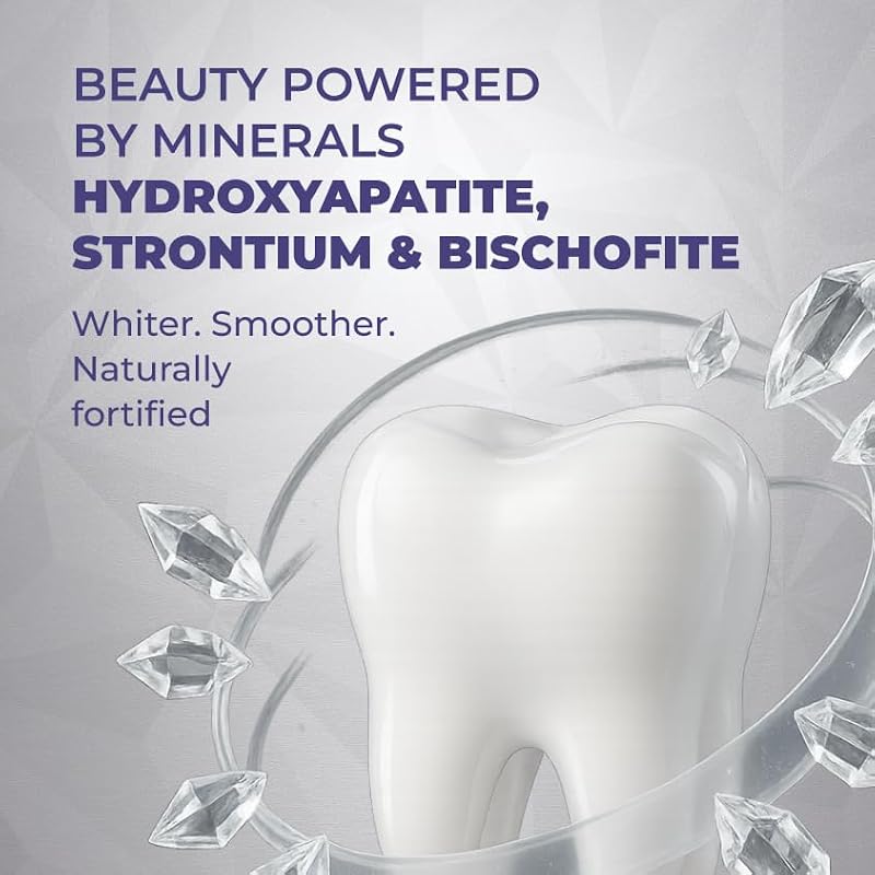 Gentle Whitening & Remineralization Teeth Strips - Peroxide-Free, Enzyme & Hydroxyapatite Formula, 14 Treatments