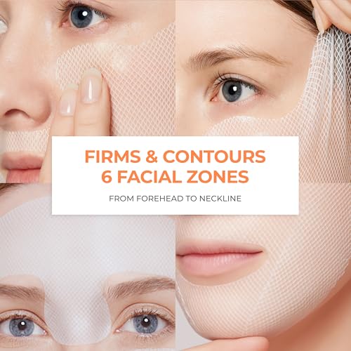 Revcell Vita Collagen Full Face Lifting Mask / 5sheets / 95g / White