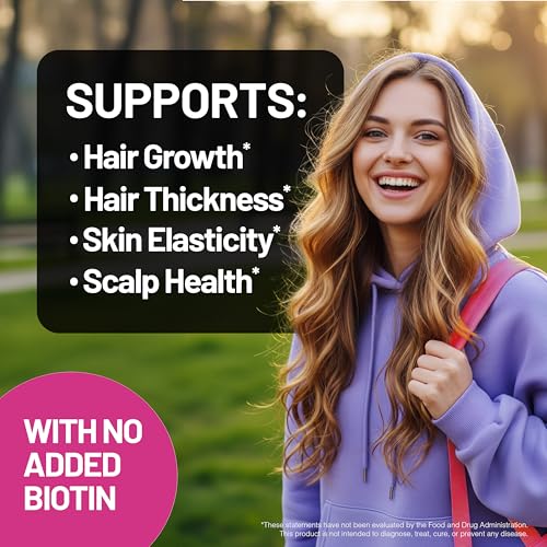 Hair Growth Supplements for Men & Women - Vegan, Sugar-Free, 15 Oz