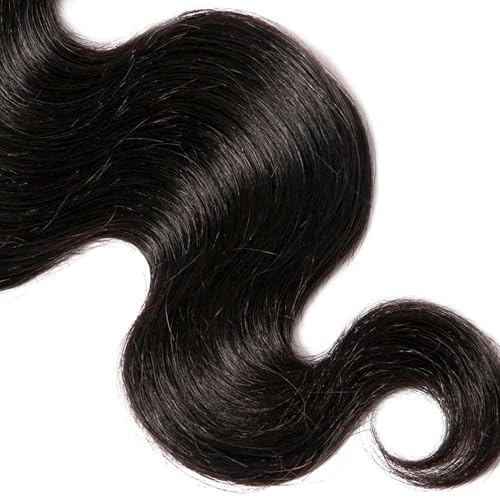 18 Inch Body Wave Human Hair Bundle - Natural Black Virgin Brazilian 8A 100g - Variation #1B-Natural Black