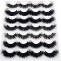 14/16 Pairs Fluffy mix Lashes 10-25mm 3D Mink Lashes Long Thick Natural False Eyelashes Wholesale Lashes (SD12)