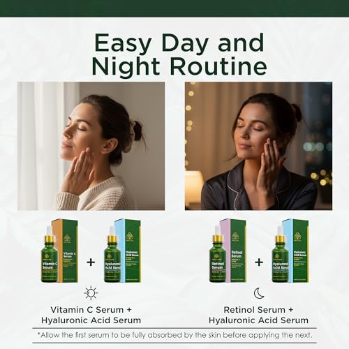 Tree of Life Complete Skincare Routine Set of 4 Serums for Face & Neck