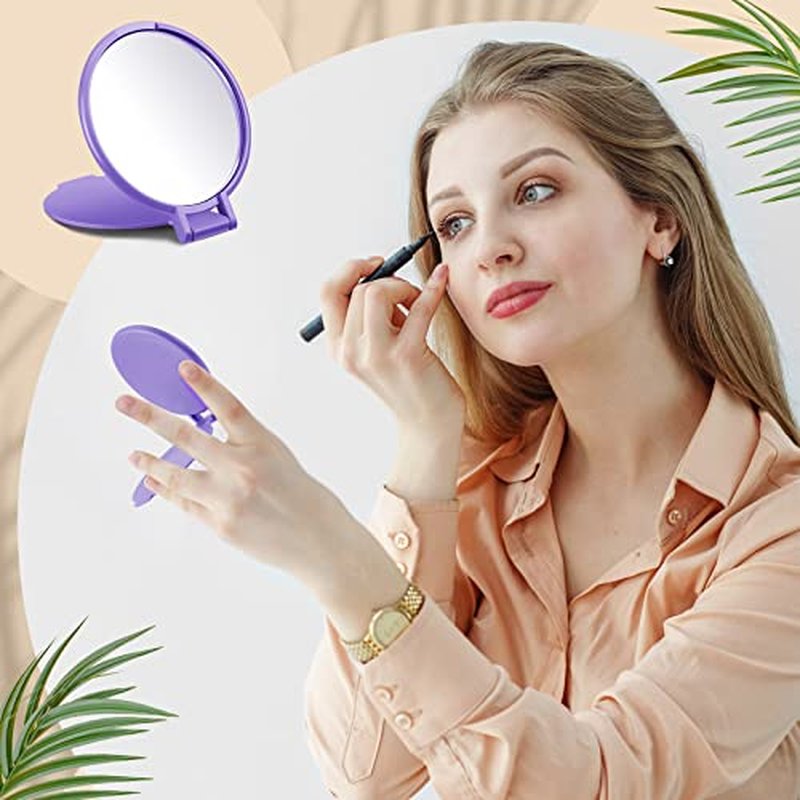 Juexica 180 Pcs Compact Mirror Bulk for Women Mini Folding Mirror Portable Pocket Makeup Round Small Vintage Travel for Cosmetic Purse Bag Gifts Mom Daily Use (Classic Colors)