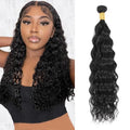 10 Inch Water Wave Human Hair Bundles for Black Women - Deep Wet & Wavy Extensions