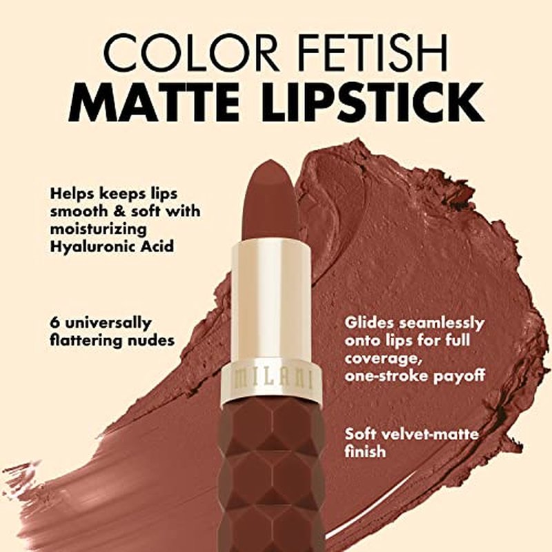 Milani Color Fetish Lipstick and Understatement Lipliner Bundle - Secret & French Rose