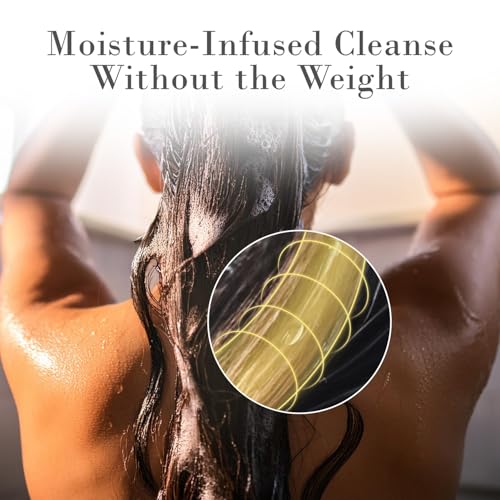 Hydrating Vegan Shampoo for Dry Frizzy Hair 8.5oz - Safe for Color-Treated