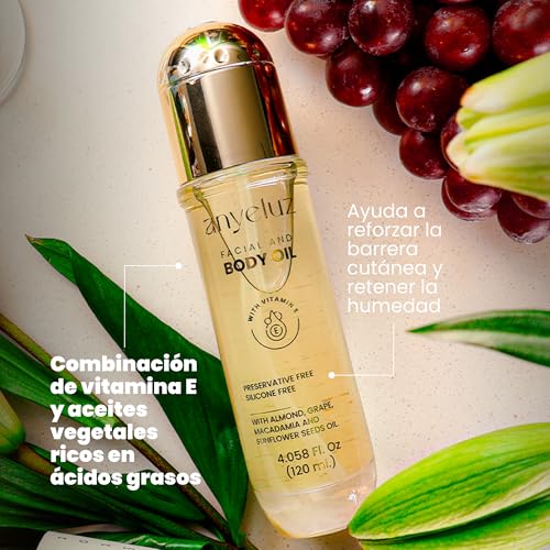 Vitamin E Face and Body Oil for Anti-Aging & Stretch Mark Prevention - Hydrating Skin Care