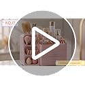 Large White Makeup Organizer for Vanity with 2 Drawers & Brush Holder - Clear Display