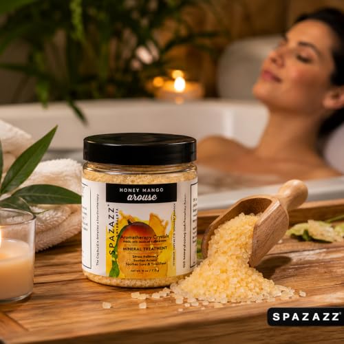 Aromatherapy Spa & Hot Tub Salt Sample Pack - Botanical Essential Oils, Natural Minerals, 8 Scents