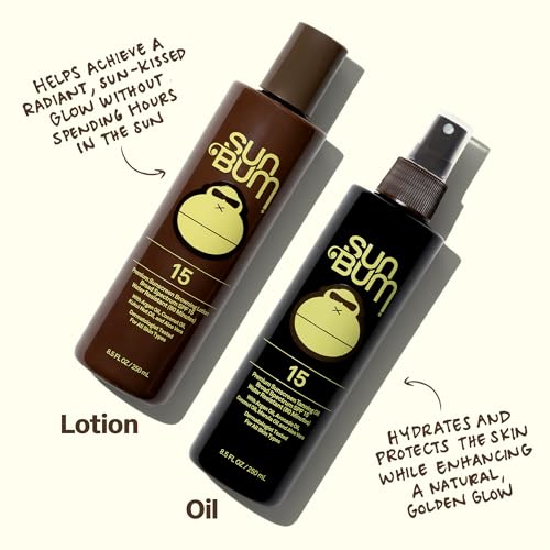 Sun Bum SPF 15 Moisturizing Tanning Oil - 8.5 Fl Oz Pack of 2