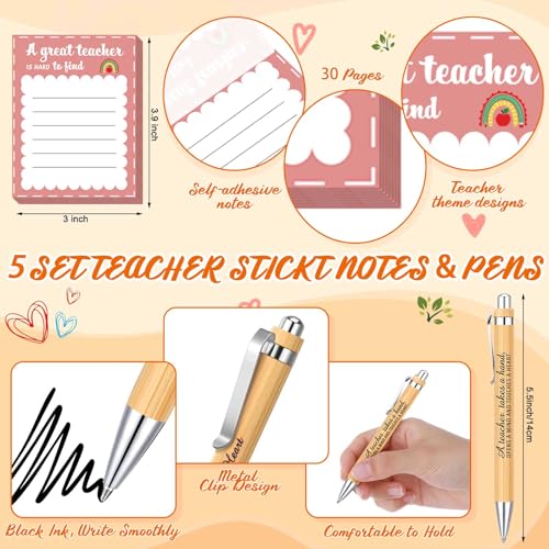 Teacher Appreciation Gift Set with Kraft Paper Bags - Teacher Stationery & Accessories - Variation: Kraft
