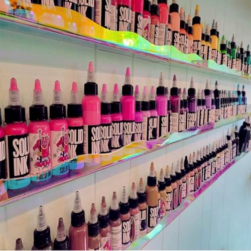 YMVV Iridescent 15-Inch Wall Mount Nail Polish Rack Organizer - 6 Pack