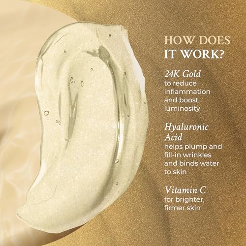 PRAI Beauty 24K Gold Caviar Wrinkle Repair Serum for Face | Anti-Aging Serum with Hyaluronic Acid to Plump and Fill In Wrinkles 3.4 oz