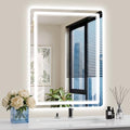 24x32 Inch LED Bathroom Mirror with Lights, Anti-Fog, Dimmable, Wall Mount, Horizontal/Vertical - Variation of THIS listing