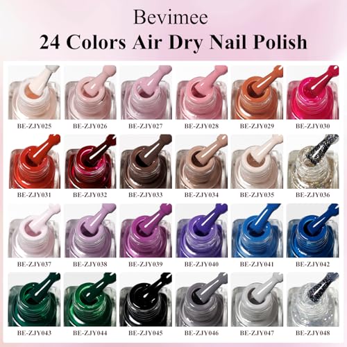 Quick Dry Nail Polish Set 24 Colors - Regular Variation of THIS Listing