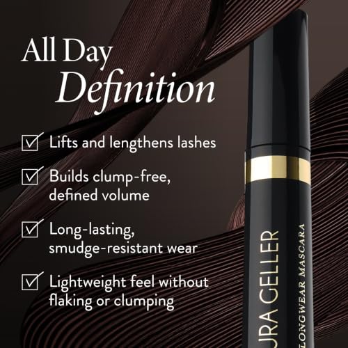 Laura Geller Kajal Longwear Mascara Black 0.42 Fl Oz - Lengthen & Define