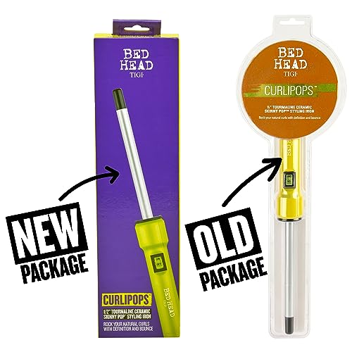 Bed Head Curlipops 1/2” Tourmaline Ceramic Skinny Styling Iron for Tight Curls