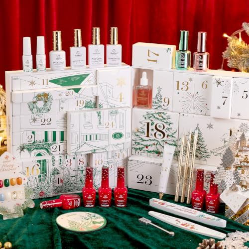 Beetles Merry Glitzmas Gift Box Gel Nail Polish Set - Festive Holiday Manicure Kit