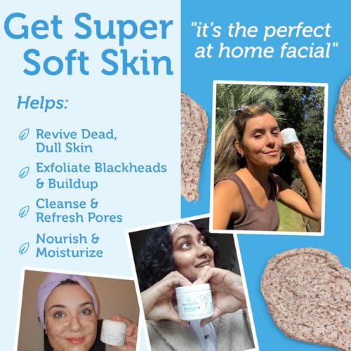 Manuka Honey Exfoliating Face Scrub ? Gentle Microdermabrasion Face Exfoliator to Help Smooth, Soften & Balance with Moisturizing Organic Superfoods 4oz (Pack of 2)